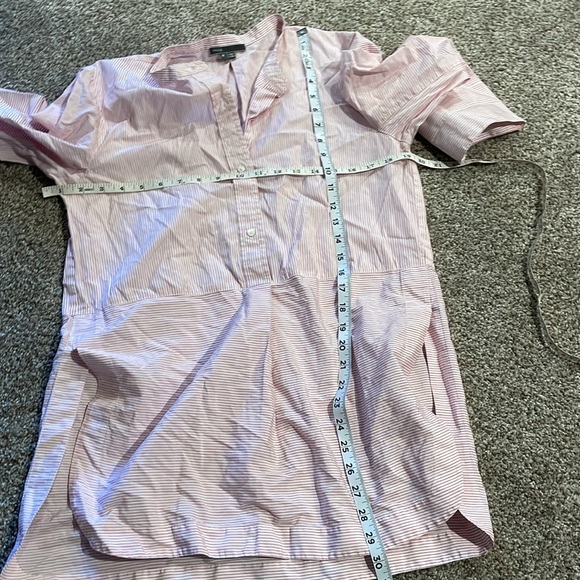 Vince Red and White Striped Pullover Tunic - Size Medium - Picture 8 of 8